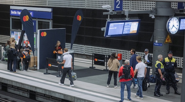 Empfang am Berliner Hauptbahnhof