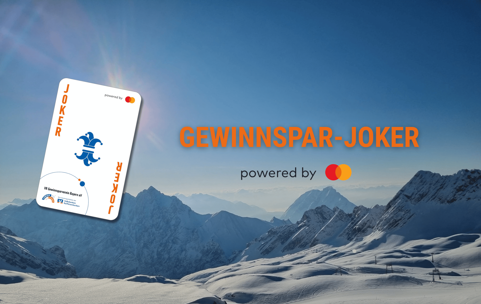 Alpenausblick mit der Gewinnspar-Joker Karte