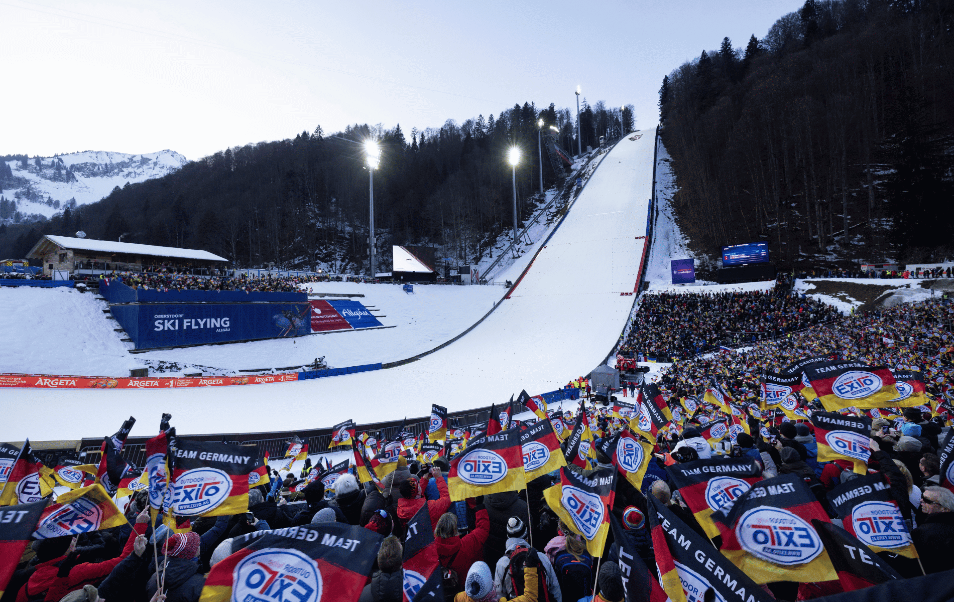 Besuch der Skiflug WM in Oberstdorf